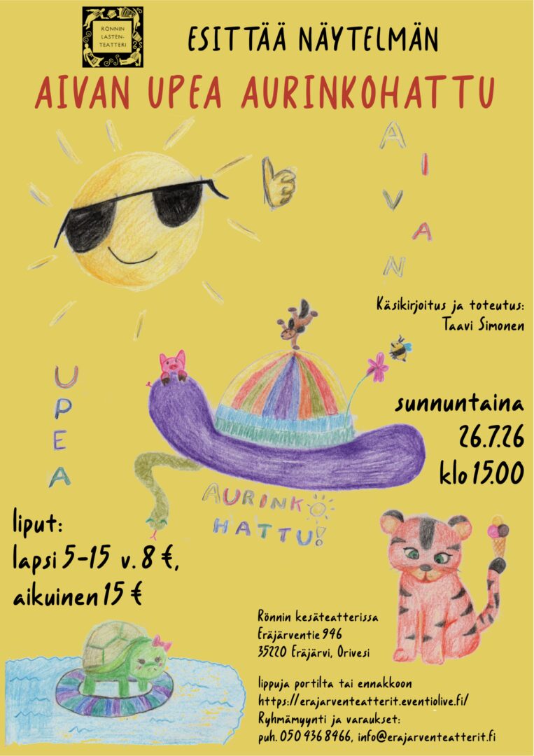 Aivan upea aurinkohattu juliste